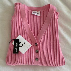 Callahan | X REVOLVE Cardigan (Bubblegum Pink)